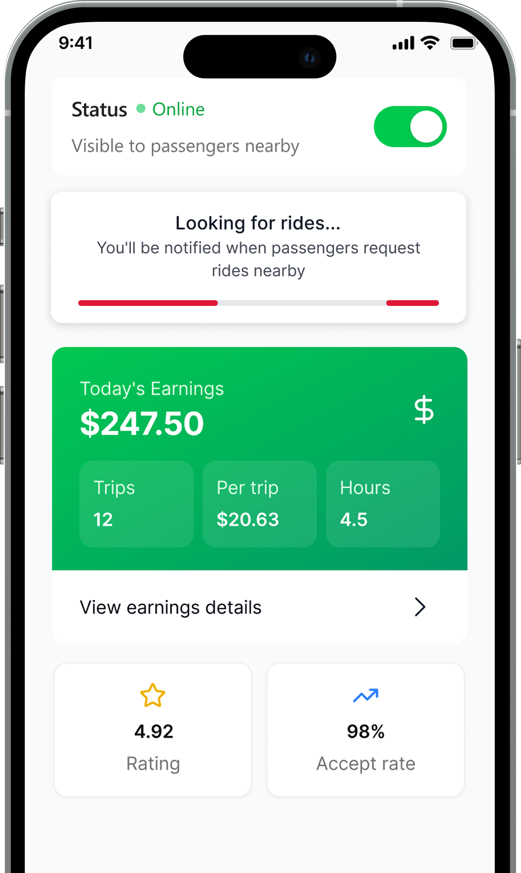 Provider App Interface